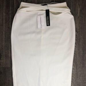 Mystique Boutique White Midi Skirt